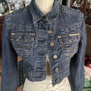 Crop top denim jacket